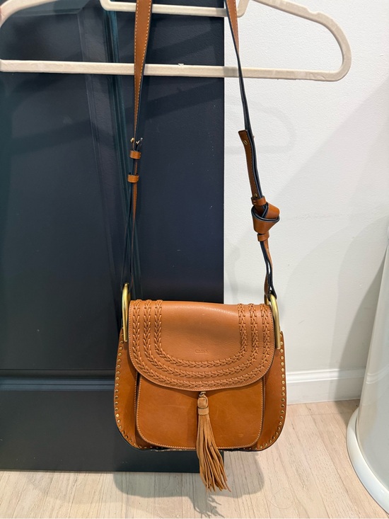 Chloe Handbags - Chloé Marcie Medium Saddle Bag Tan Leather Crossbody with Tassel